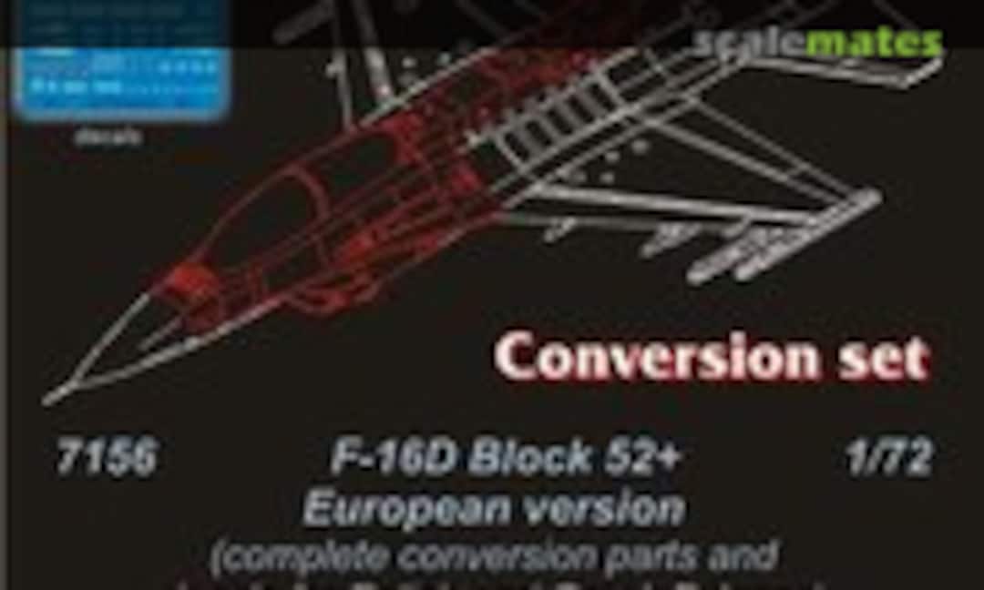 1:72 F-16D Block 52+ (European) Conversion Set (CMK 7156) 7156
