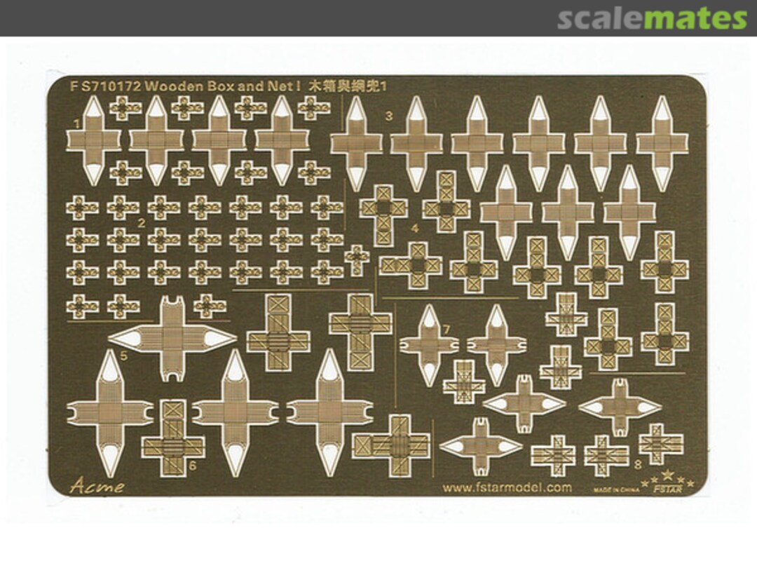 Boxart Wooden Box and Net I FS710172 Five Star Model Boxart Wooden Box and Net I FS710172 Five Star Model