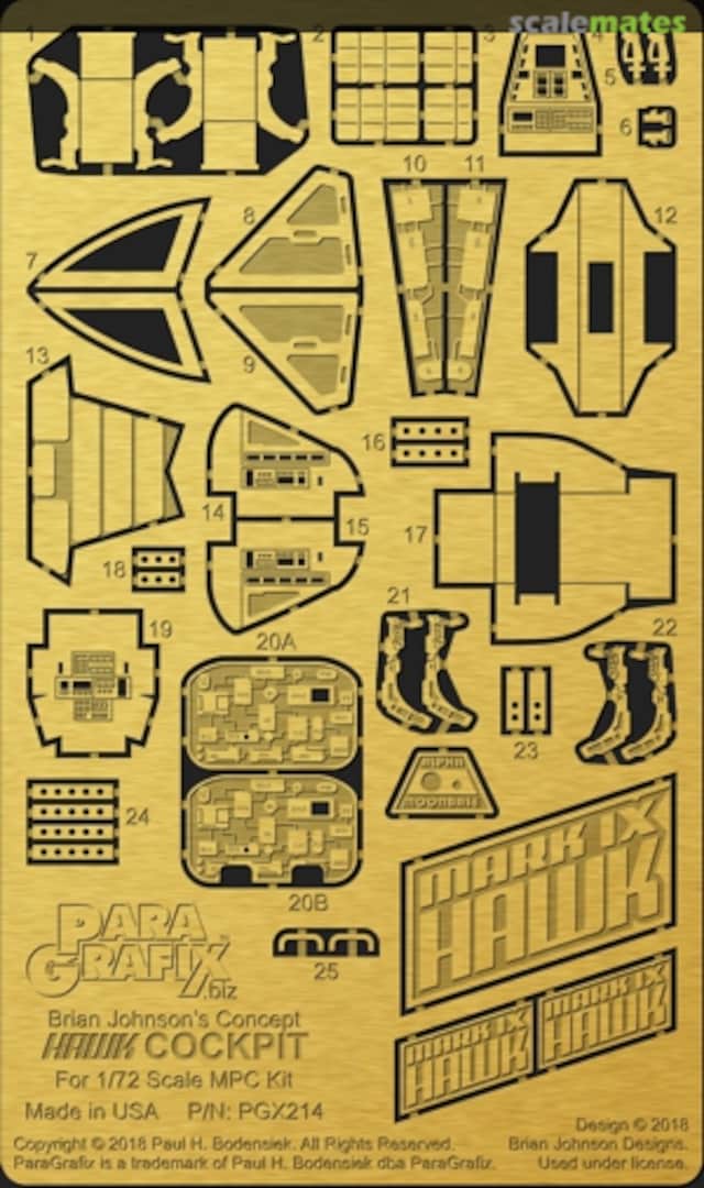 Boxart Brian Johnson's Concept Hawk Cockpit PGX214 ParaGrafix Modeling Systems Boxart Brian Johnson's Concept Hawk Cockpit PGX214 ParaGrafix Modeling Systems