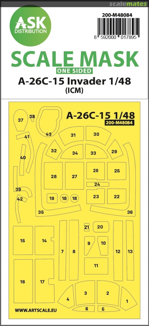 Boxart Douglas A-26C-15 Invader 200-M48084 ASK Boxart Douglas A-26C-15 Invader 200-M48084 ASK