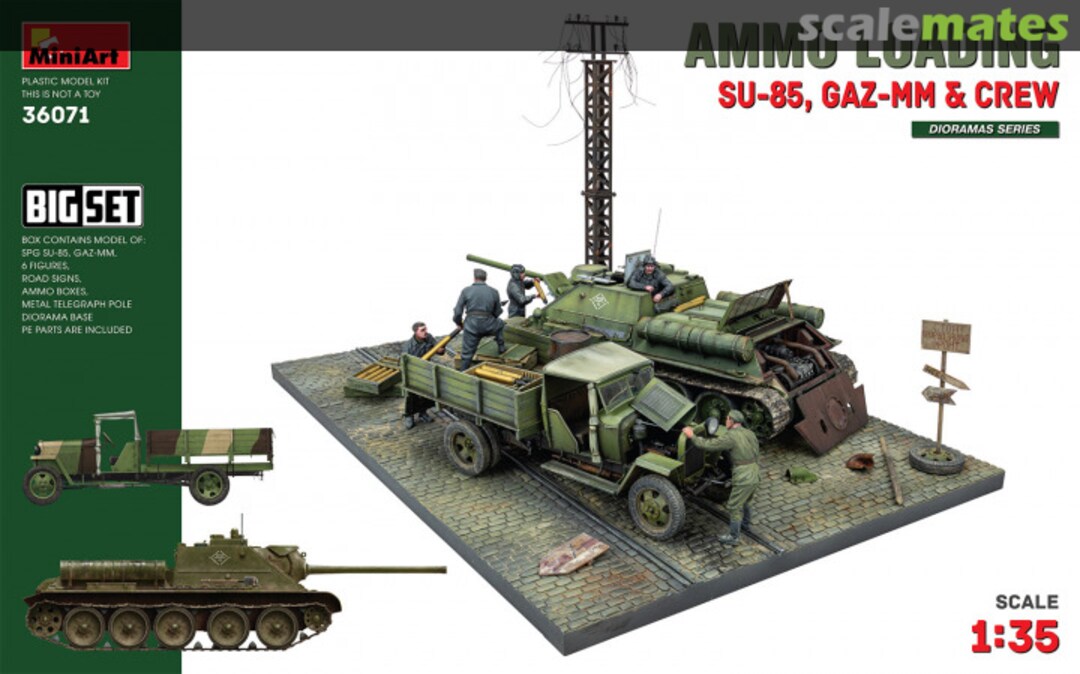 Boxart Ammo Loading (SU-85, GAZ-MM & Crew) 36071 MiniArt Boxart Ammo Loading (SU-85, GAZ-MM & Crew) 36071 MiniArt