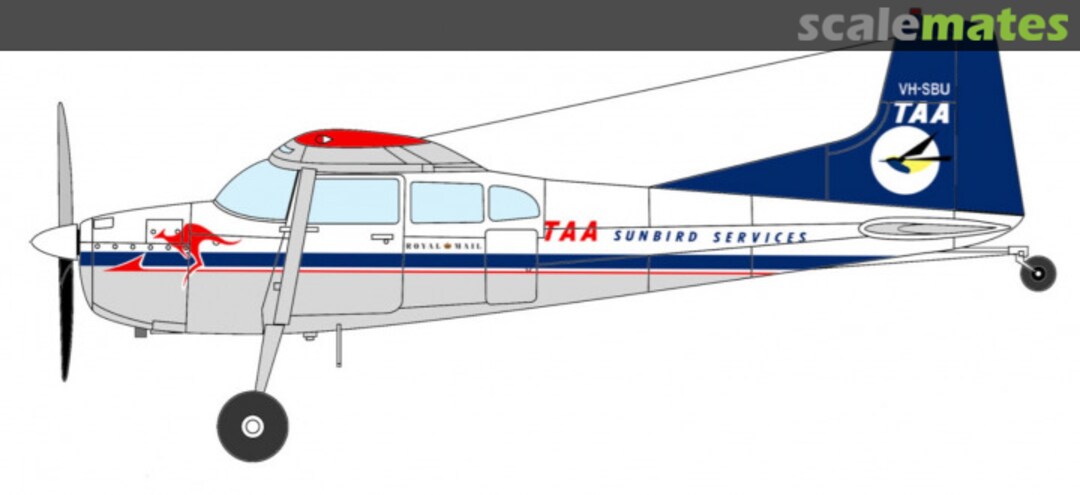 Boxart Cessna 185 TAA Sunbird Services RRK72017 Red Roo Models Boxart Cessna 185 TAA Sunbird Services RRK72017 Red Roo Models