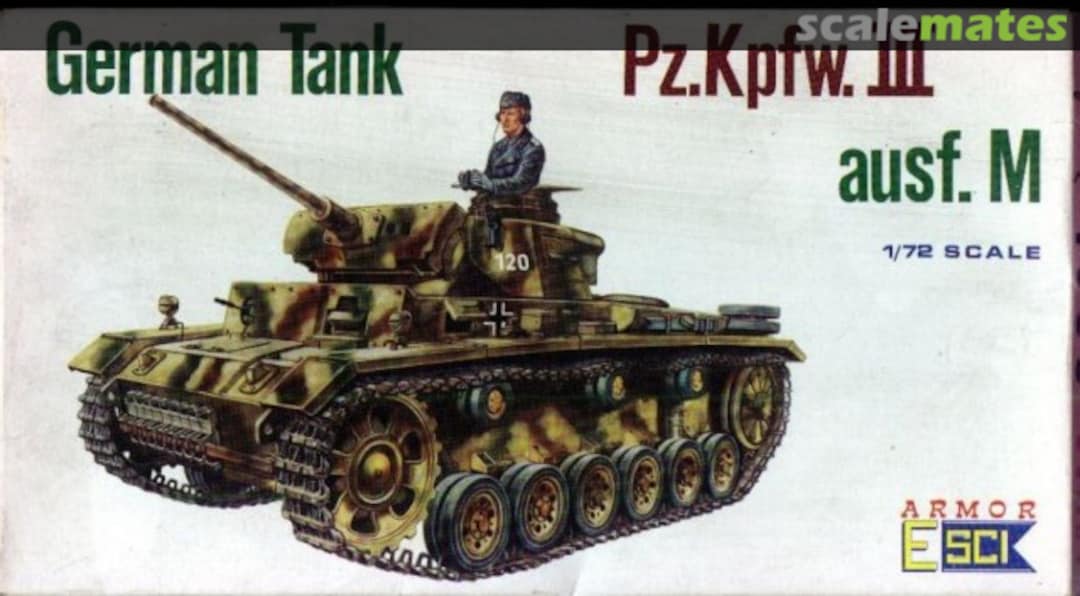 Boxart Pz.Kpfw. III Ausf. M 8001 ESCI Boxart Pz.Kpfw. III Ausf. M 8001 ESCI