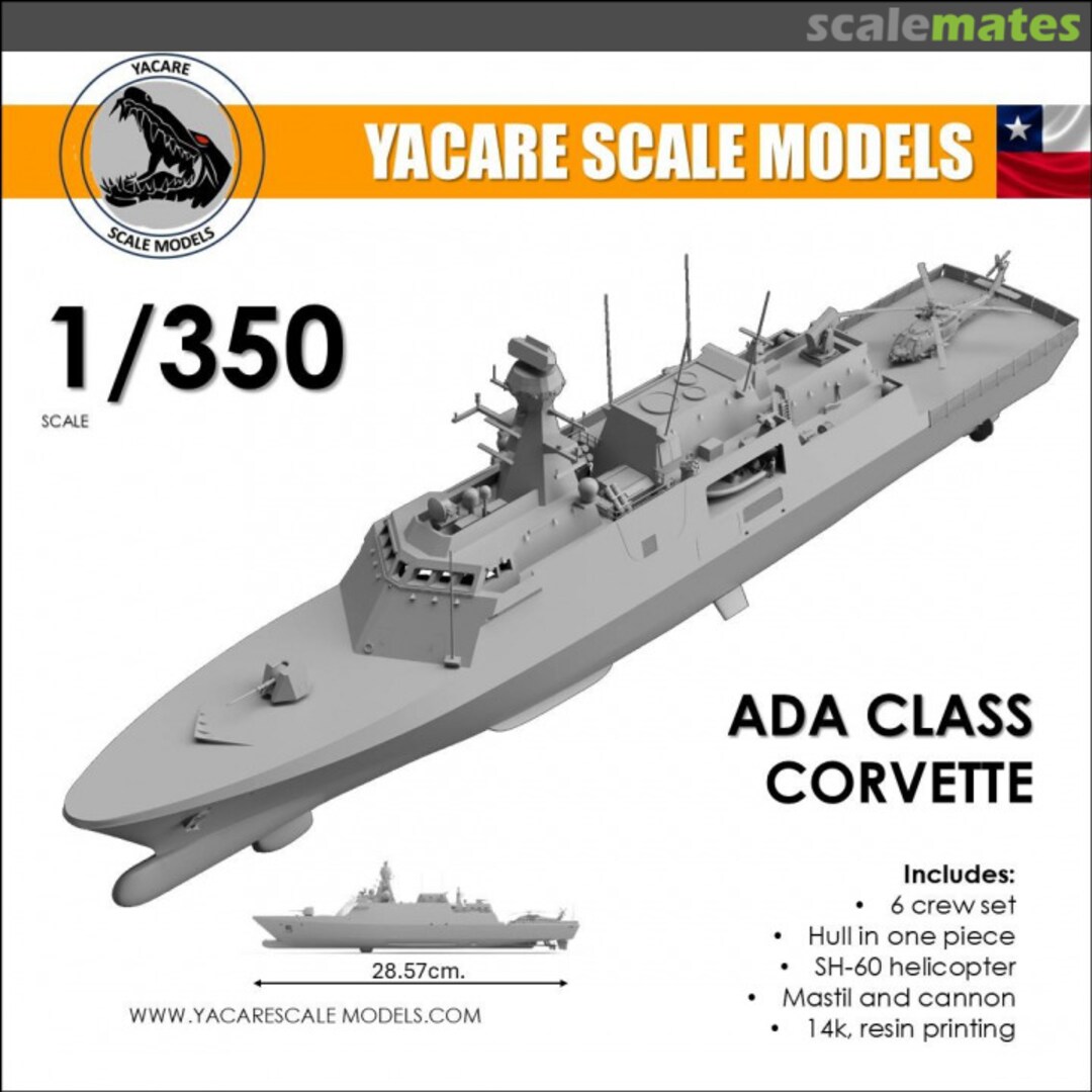 Boxart ADA Class Corvette 062 Yacare Scale Models Boxart ADA Class Corvette 062 Yacare Scale Models