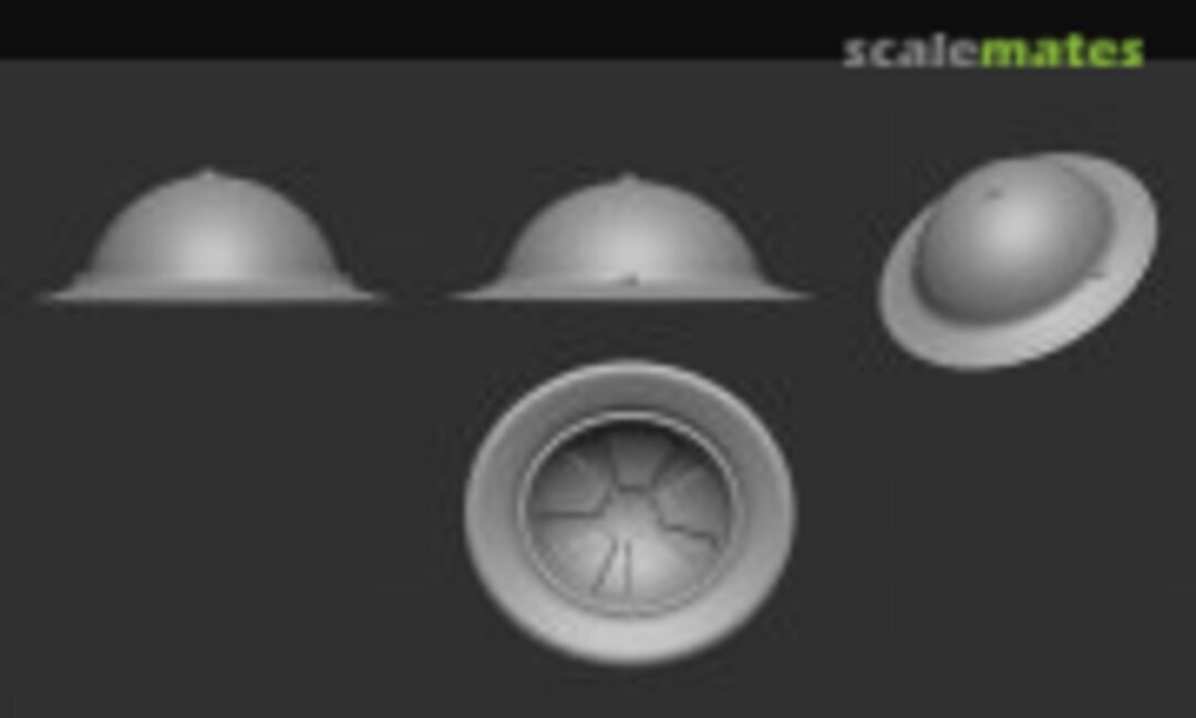1:48 British Helmet Mk.1 (Detail) (Firma49 H010-48) H010-48