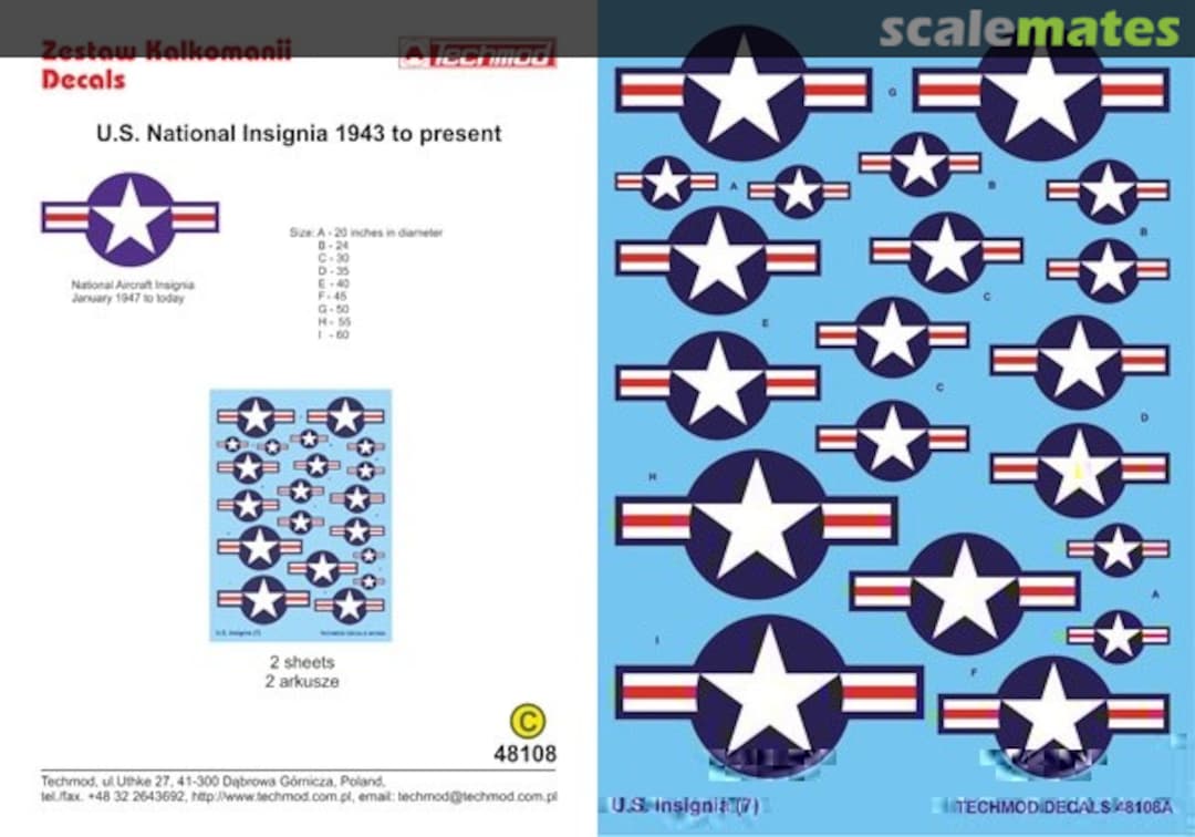 Boxart U.S. National Insignia 1947 to Present 48108 Techmod