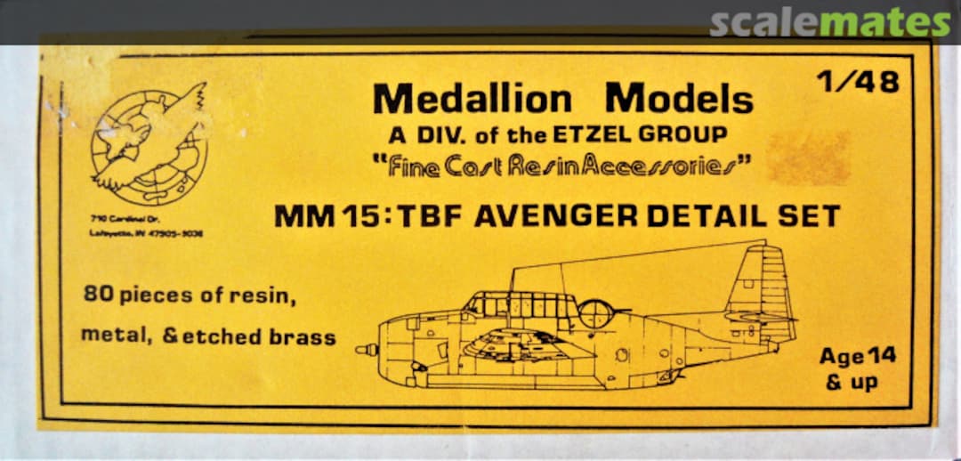 Boxart TBF Avenger Detail Set MM15 Medallion Models Boxart TBF Avenger Detail Set MM15 Medallion Models
