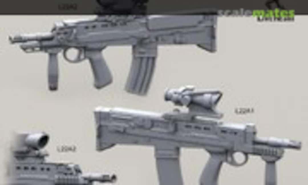 1:35 L22A1 & L22A2 Carbine w/SUSAT Scope & ACOG Scope (Live Resin LRE-35212) LRE-35212
