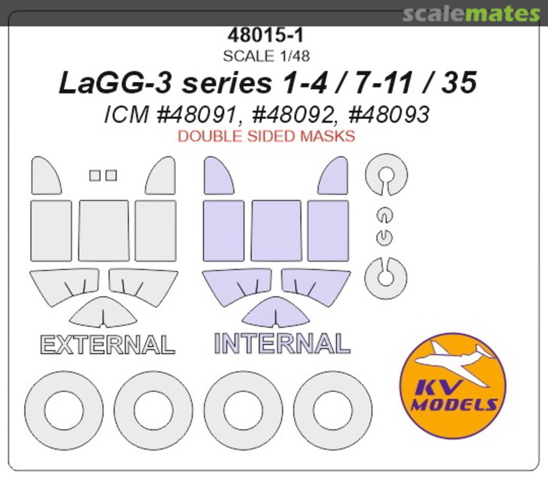 Boxart Lavochkin-Gorbunov-Gudkov LaGG-3 48015-1 KV Models