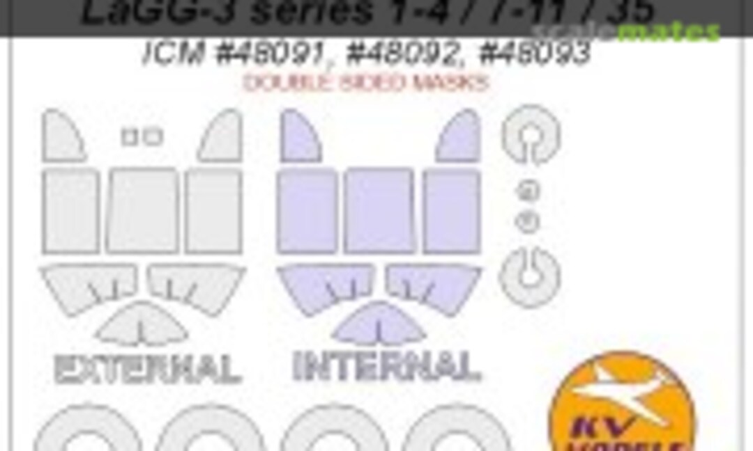 1:48 Lavochkin-Gorbunov-Gudkov LaGG-3 (KV Models 48015-1) 48015-1