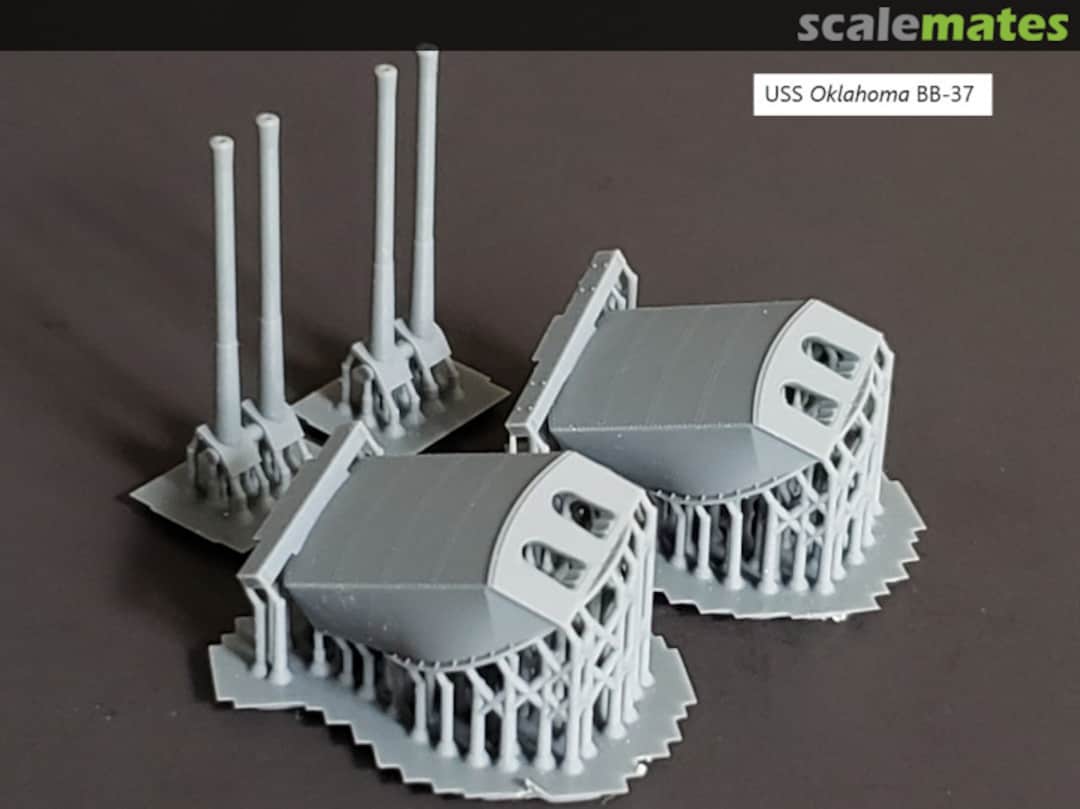 Boxart USS Oklahoma BB-37 Twin-gun Turrets 426-BB37 Twin Turrets-2 Model Monkey Boxart USS Oklahoma BB-37 Twin-gun Turrets 426-BB37 Twin Turrets-2 Model Monkey