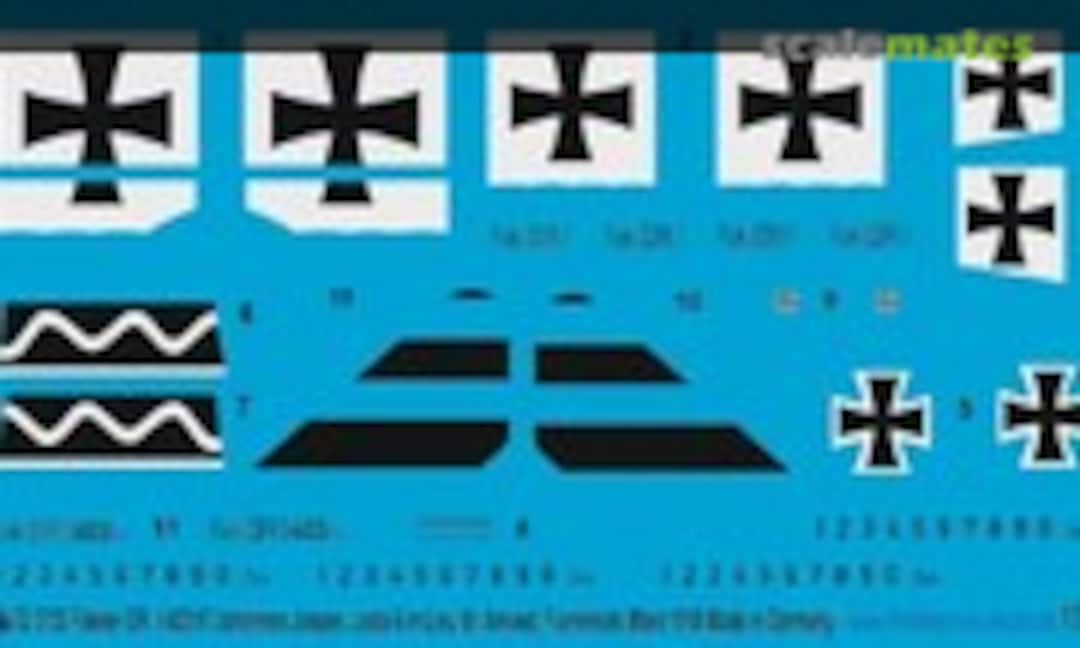 1:72 Fokker DR.I Johannes Janzen, Jasta 6 in Lieu St. Amand, Frankreich, März 1918 (Peddinghaus-Decals 72 3730) 72 3730