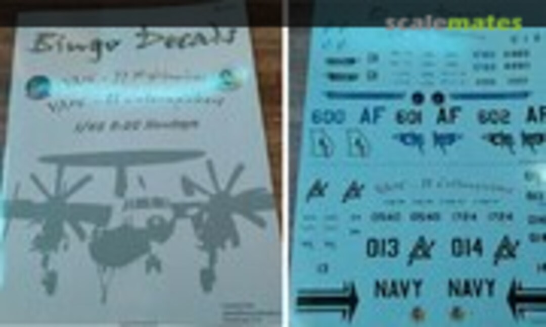 1:48 E-2C Hawkeye: VAW-77 Nightwolves, VAW-88 Cottonpickers (Bingo Decals 48-001) 48-001
