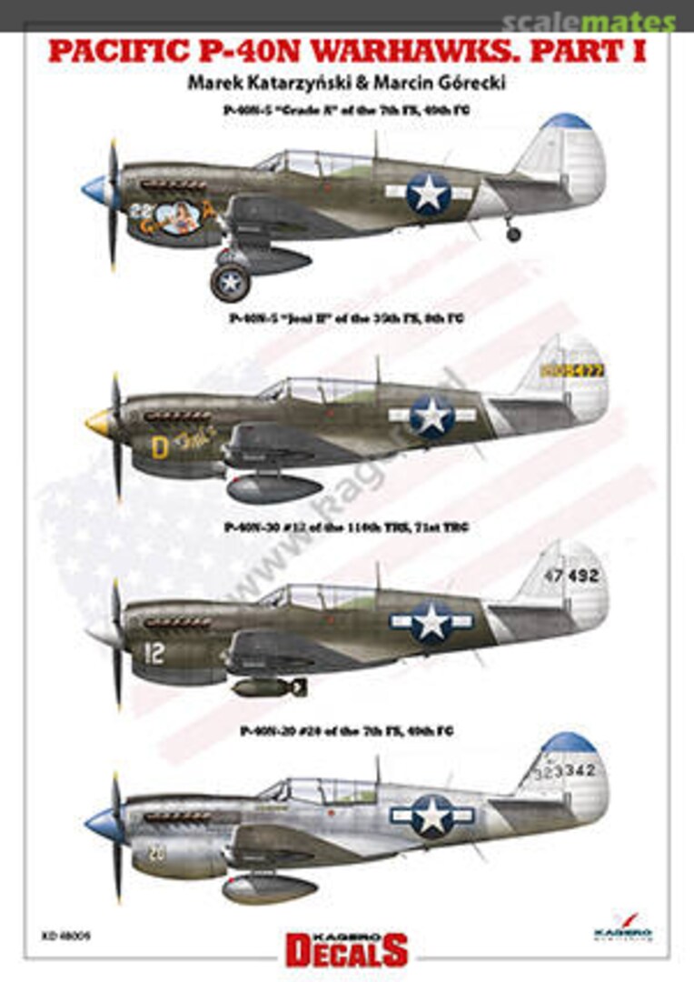 Boxart Pacific P-40N Warhawks. Part I 1/48 48009 Kagero Boxart Pacific P-40N Warhawks. Part I 1/48 48009 Kagero