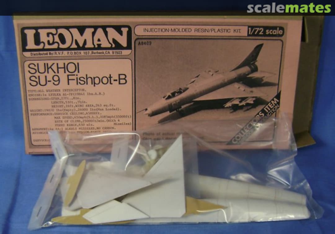 Boxart Sukhoi Su-9 Fishpot B A8409 Leoman Boxart Sukhoi Su-9 Fishpot B A8409 Leoman