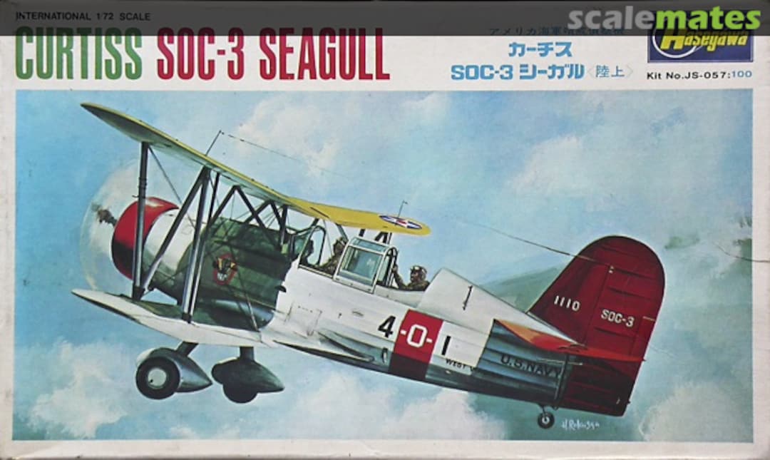 Boxart Curtiss SOC-3 Seagull JS-057 Hasegawa