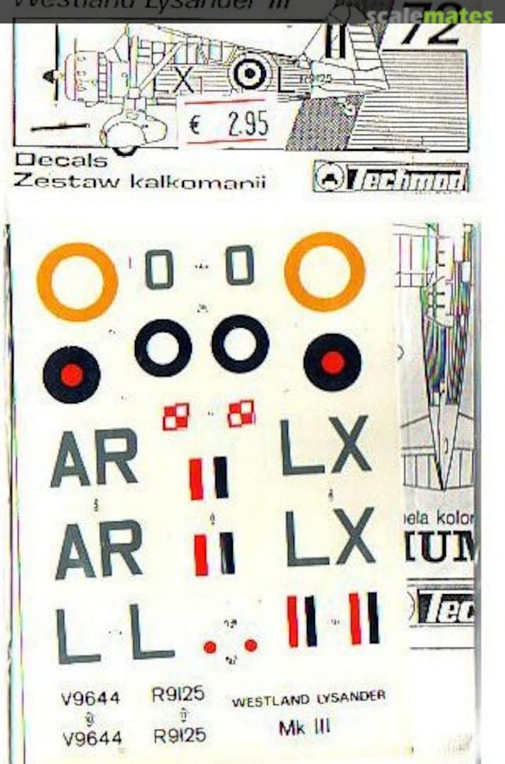 Boxart Westland Lysander III 7235 Techmod Boxart Westland Lysander III 7235 Techmod