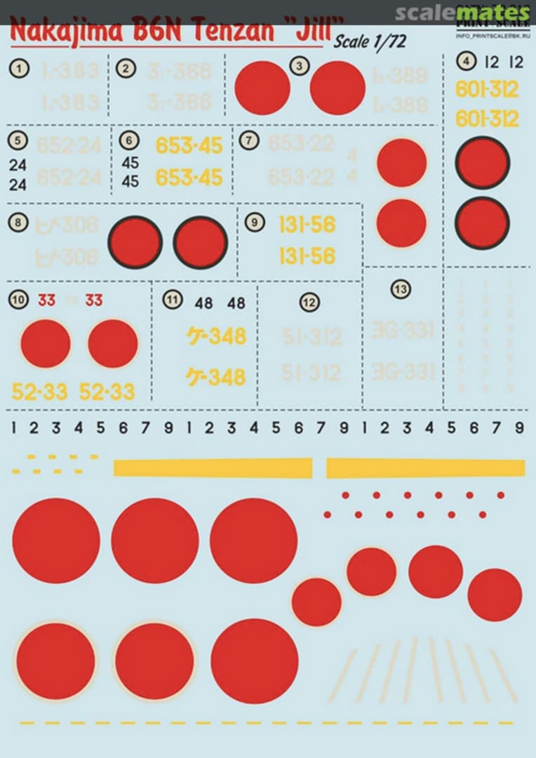Contents Nakajima B6N Tenzan Jill 72-212 Print Scale Contents Nakajima B6N Tenzan Jill 72-212 Print Scale