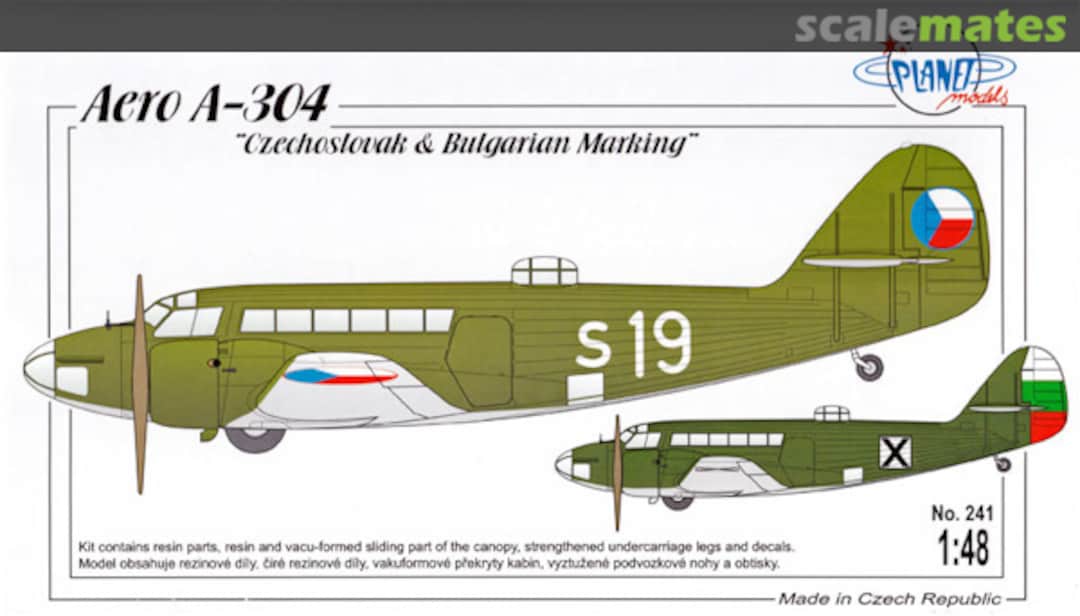 Boxart Aero A-304 PLT241 Planet Models Boxart Aero A-304 PLT241 Planet Models