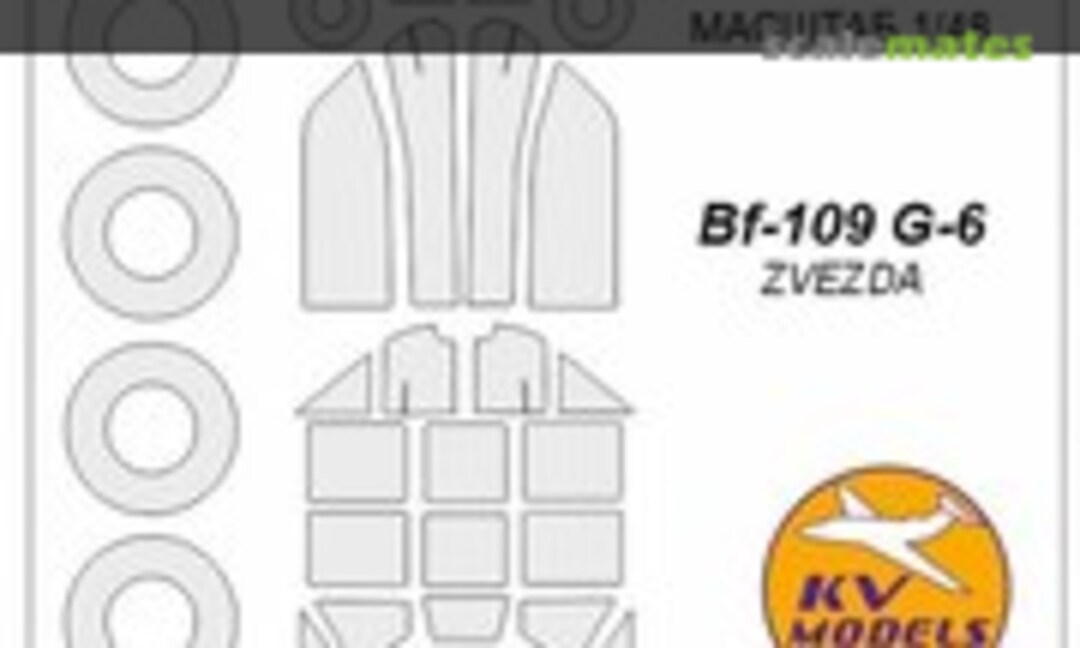 1:48 Bf-109G-6 + wheels masks (KV Models 48058) 48058