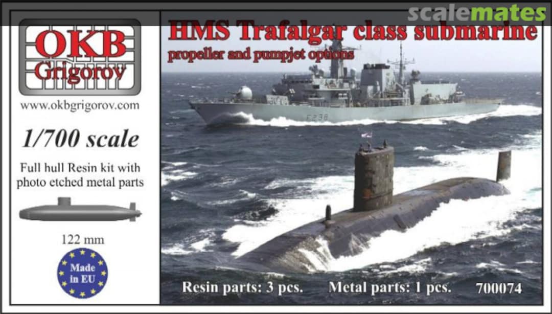 Boxart HMS Trafalgar class submarine 700074 OKB Grigorov