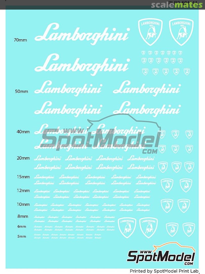 Boxart Lamborghini Logos PLB2-501141 Print Lab Decals Boxart Lamborghini Logos PLB2-501141 Print Lab Decals