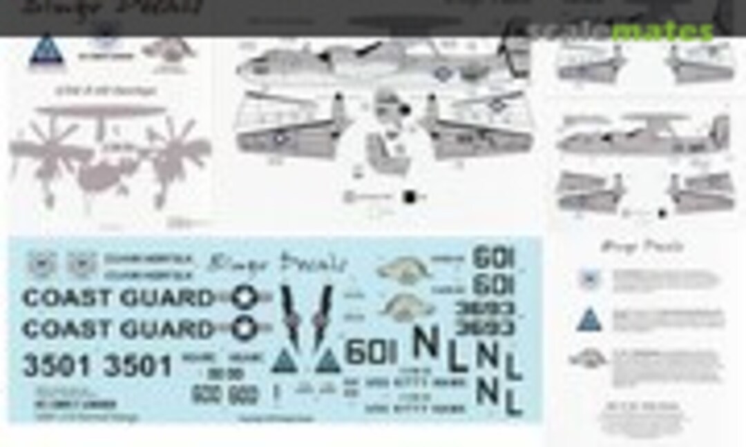 1:48 E-2C Hawkeye: USCG, NSAWC, VAW-114 Hormel Hawgs (Bingo Decals 48-004) 48-004