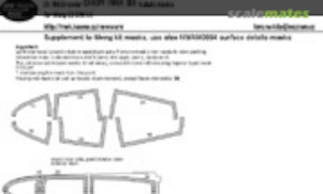 1:48 EA-18G Growler CANOPY INNER SIDE kabuki masks (New Ware NWAM0993) NWAM0993