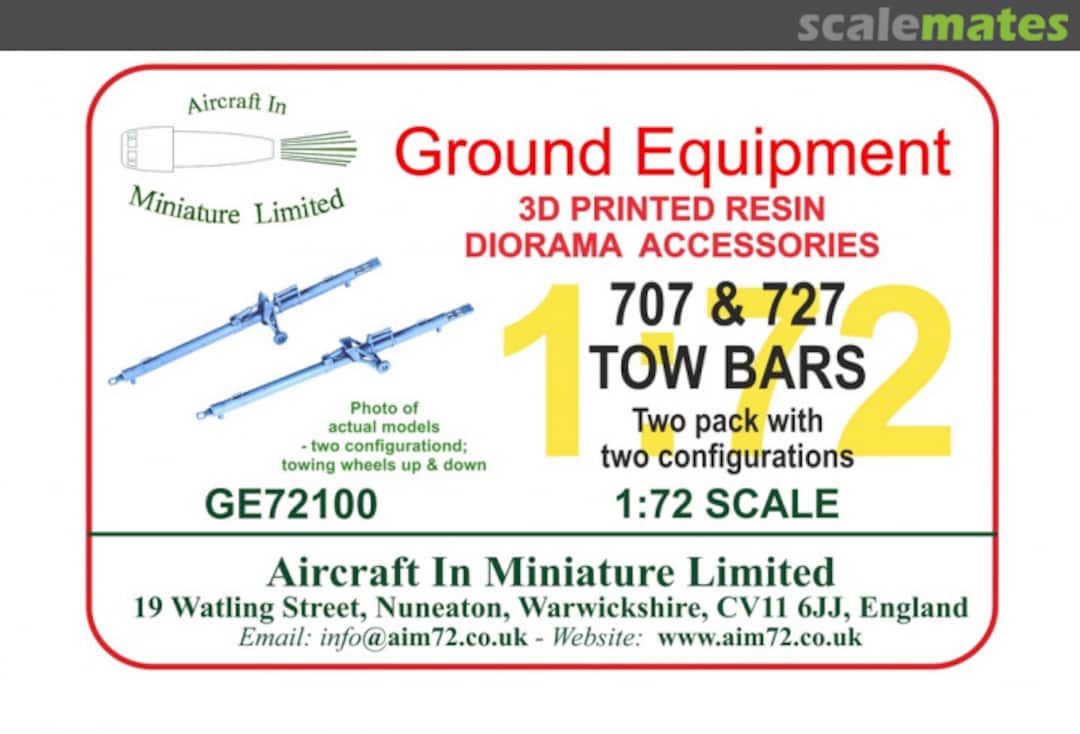Boxart 707/727 Tow Bar GE72080 Aircraft In Miniature Ltd