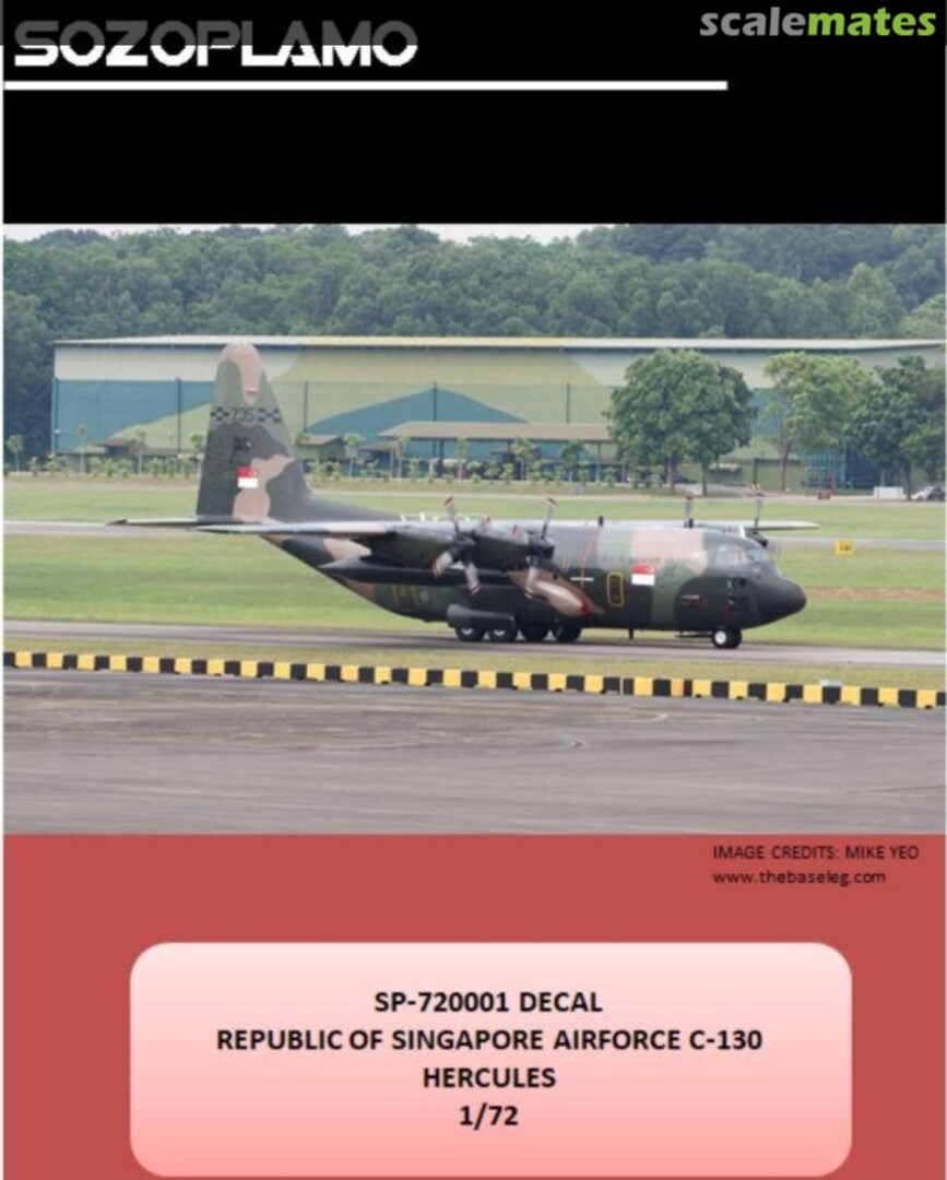Boxart Republic of Singapore Airforce C-130 Hercules SP-720001 SozoPlamo Studios