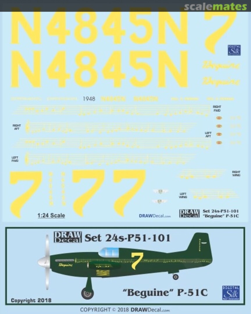 Boxart P-51C “Beguine” 24-P51-101 Draw Decal Boxart P-51C “Beguine” 24-P51-101 Draw Decal