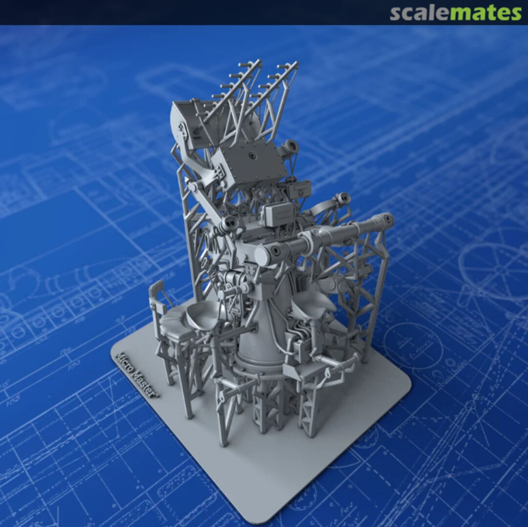 Boxart MKIV POM POM Directors with Type 282 Radar MM1260P Micro Master Boxart MKIV POM POM Directors with Type 282 Radar MM1260P Micro Master