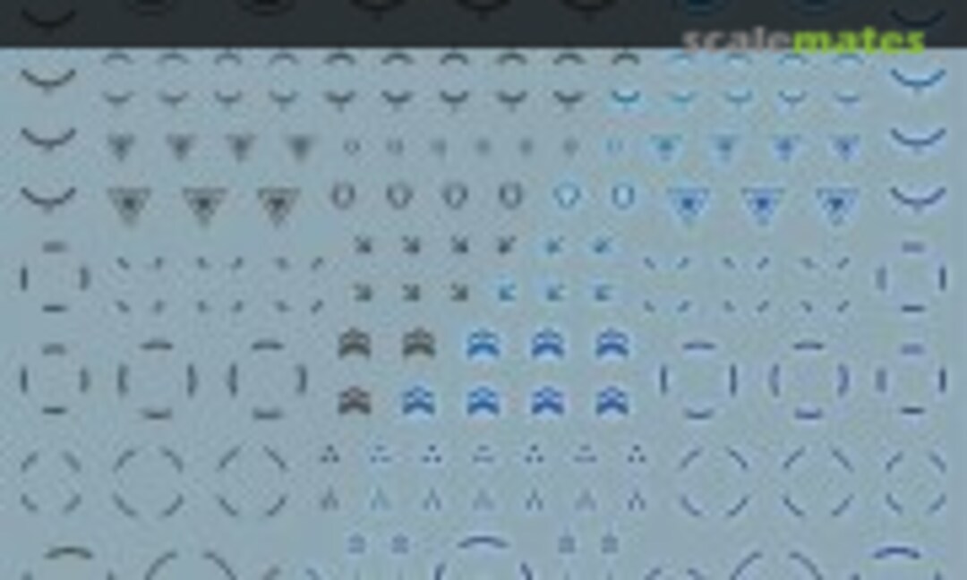 No GM Line Decal No.10 Circle & One Point #2 Dark Gray & Neon Blue (MYK Design GM-857) GM-857