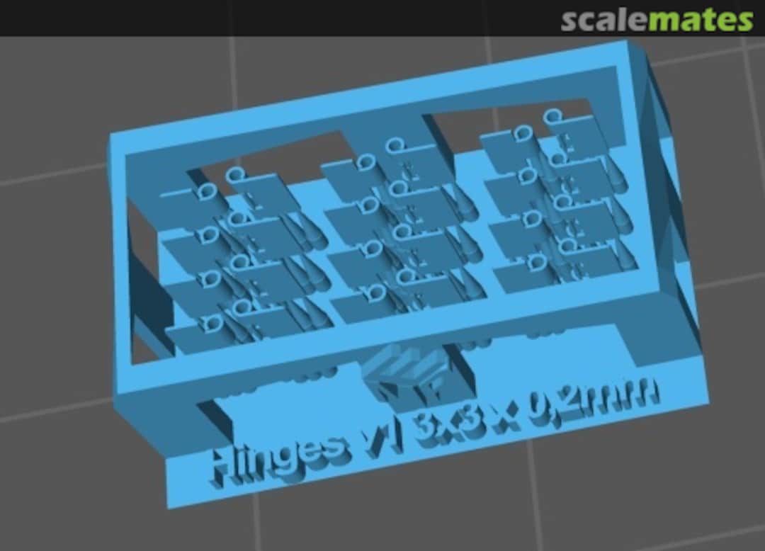 Boxart Zawiasy - Typ 2 - 10 komplet?w (3x3mm / 0,2mm grubo?ci) 99160814 EMP3d Boxart Zawiasy - Typ 2 - 10 komplet?w (3x3mm / 0,2mm grubo?ci) 99160814 EMP3d
