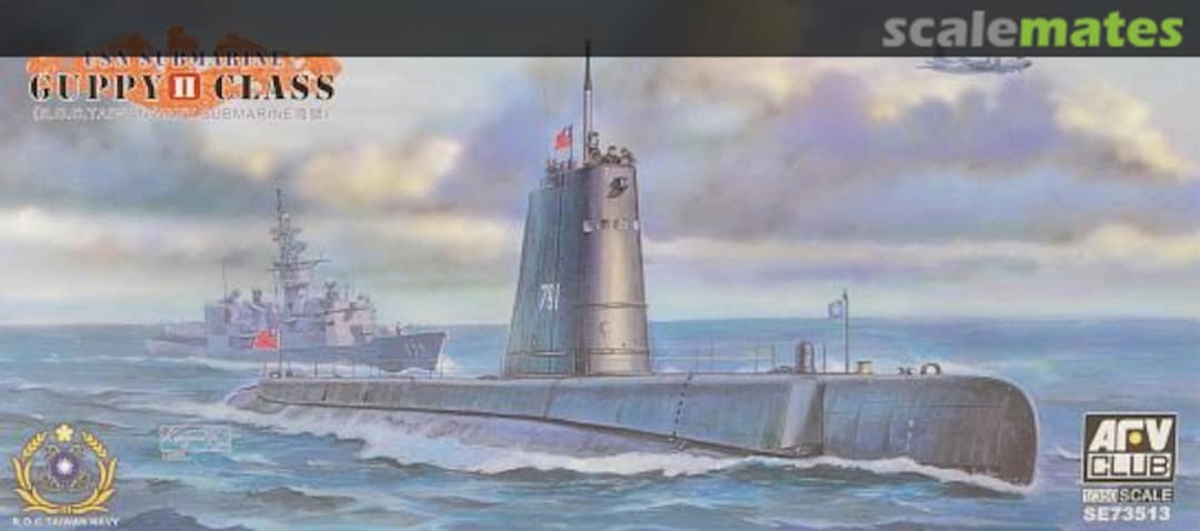 Boxart Guppy II Class Submarine AF73513 AFV Club Boxart Guppy II Class Submarine AF73513 AFV Club