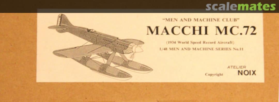 Boxart Macchi M.C.72 48-11 NOIX Models Boxart Macchi M.C.72 48-11 NOIX Models