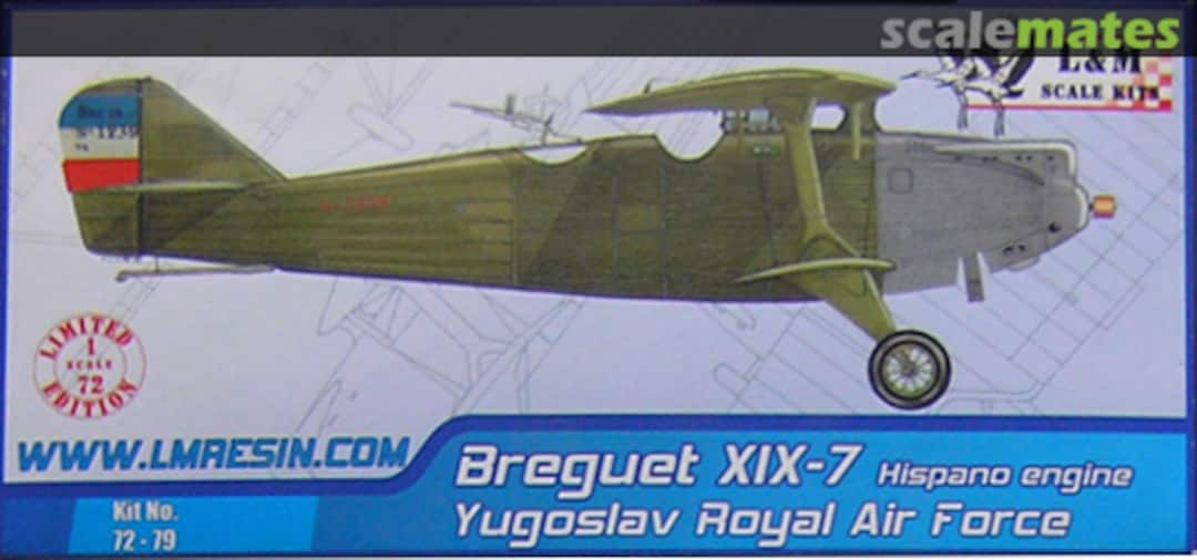 Boxart Breguet XIX/7 Hispano engine 72-79 L&M Resin Kits