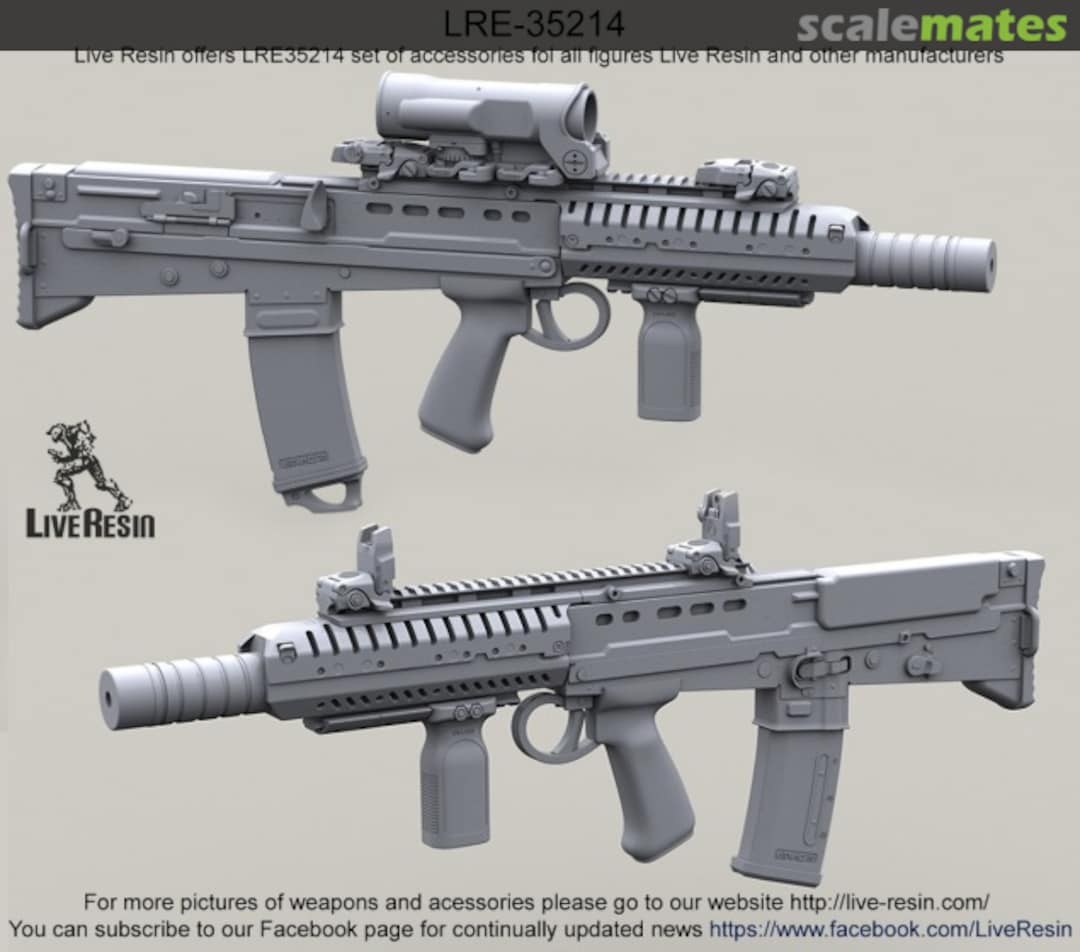 Boxart L85A2 SAS CQB w/Elcan Specter OS 4x scope & Silencer LRE-35214 Live Resin Boxart L85A2 SAS CQB w/Elcan Specter OS 4x scope & Silencer LRE-35214 Live Resin