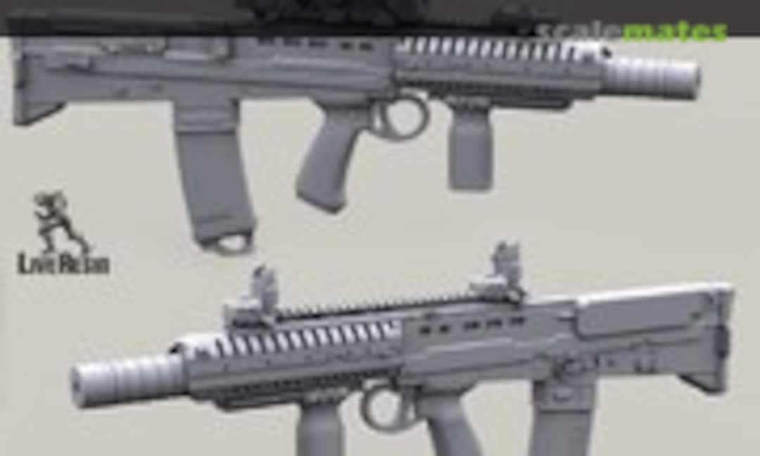 1:35 L85A2 SAS CQB w/Elcan Specter OS 4x scope & Silencer (Live Resin LRE-35214) LRE-35214