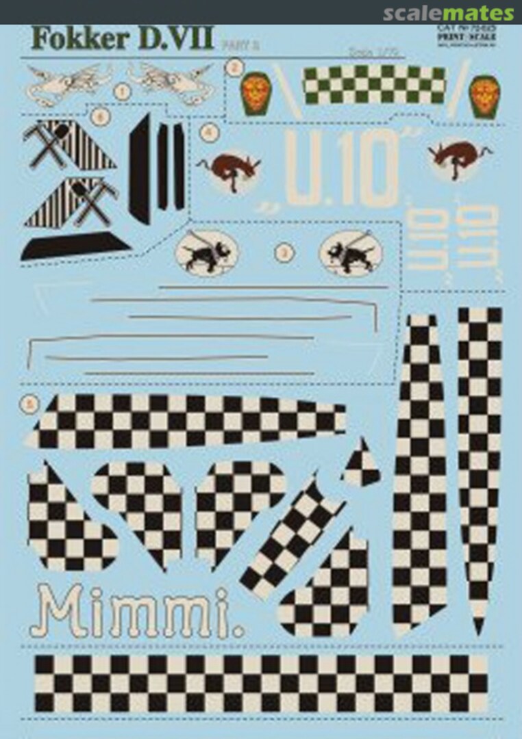 Boxart Fokker D.VII 72-025 Print Scale Boxart Fokker D.VII 72-025 Print Scale