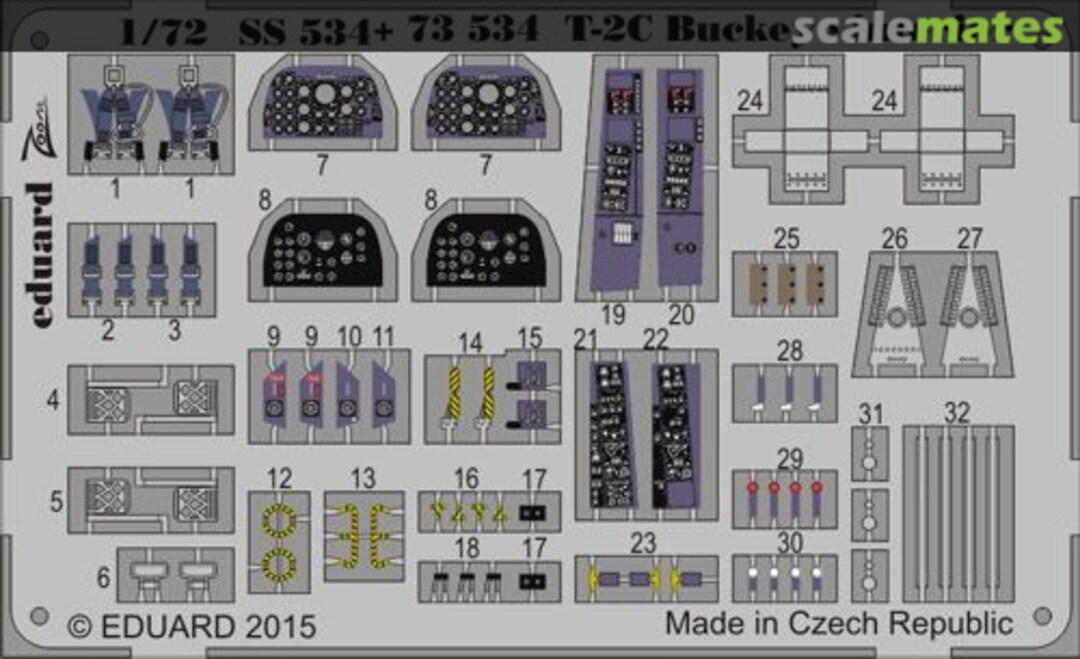 Boxart T-2C Buckeye interior SS534 Eduard
