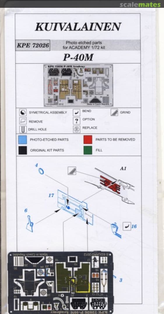 Boxart P-40M Warhawk - detail set KPE 72026 Kuivalainen Boxart P-40M Warhawk - detail set KPE 72026 Kuivalainen