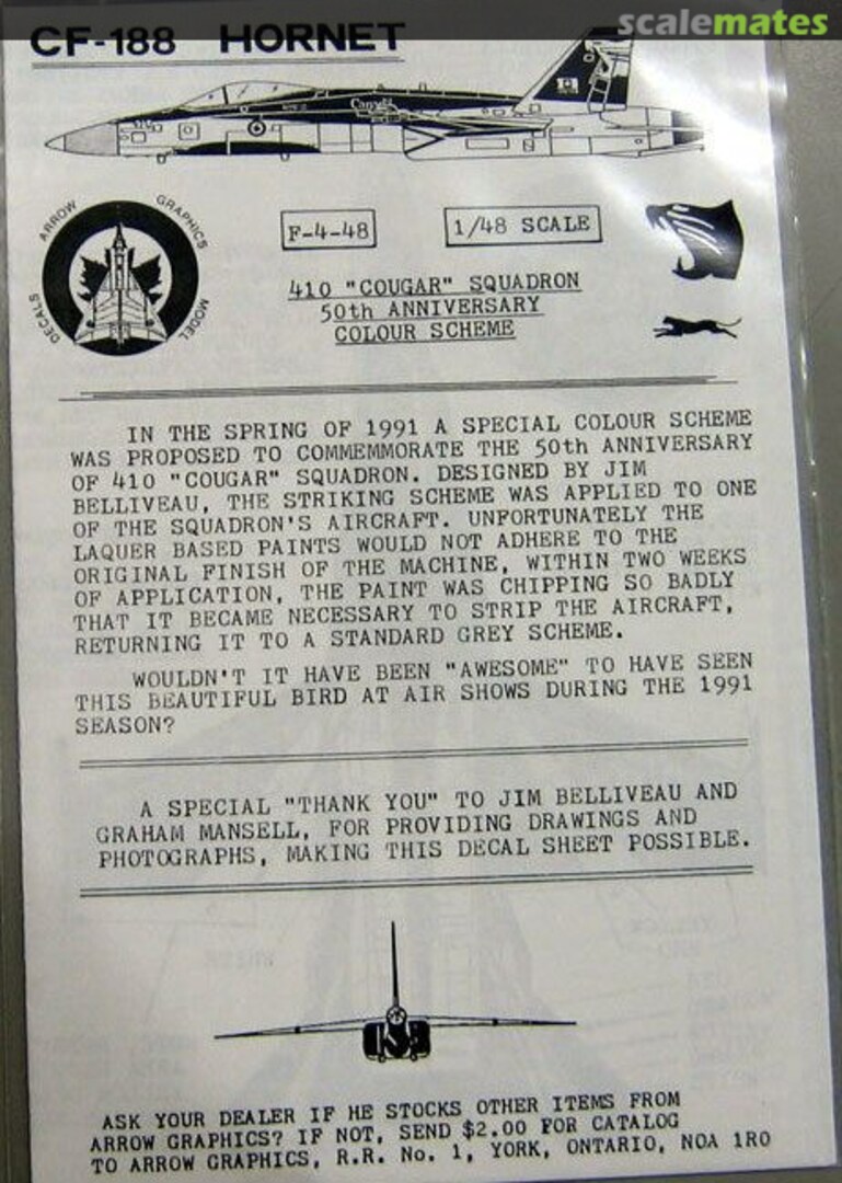 Contents CF-188 Hornet F-4-48 Arrow Graphics Contents CF-188 Hornet F-4-48 Arrow Graphics