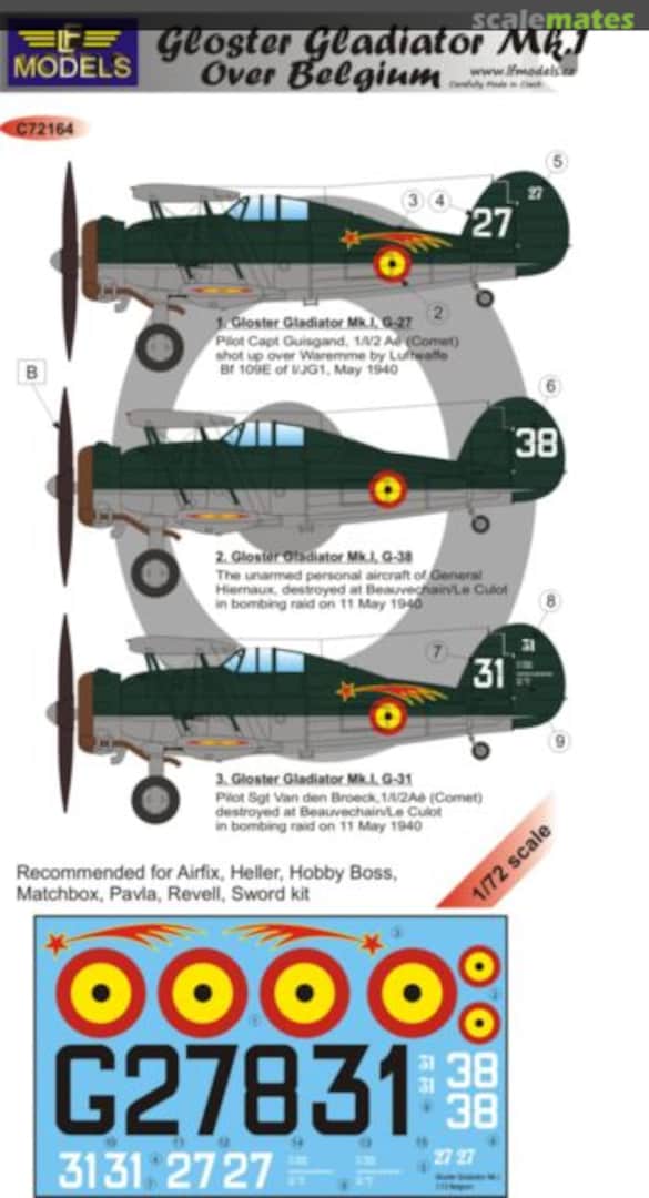 Boxart Gloster Gladiator Mk.I C72218 LF Models Boxart Gloster Gladiator Mk.I C72218 LF Models