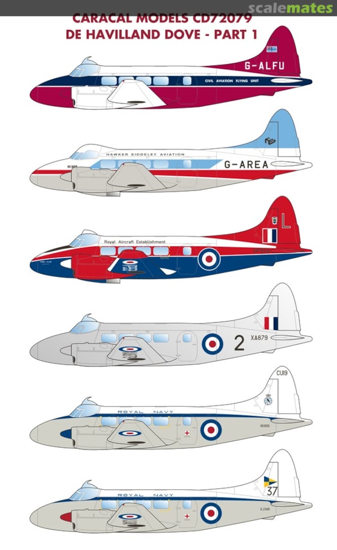 Boxart de Havilland Dove - Part 1 CD72079 Caracal Models Boxart de Havilland Dove - Part 1 CD72079 Caracal Models