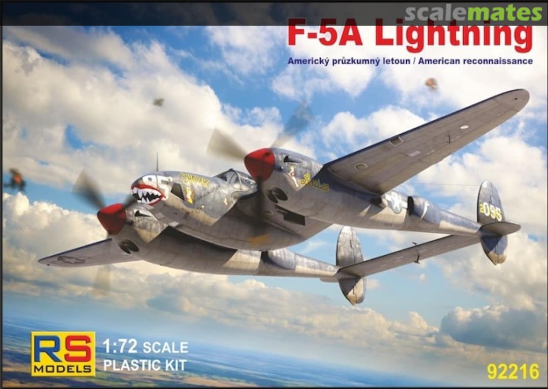 Boxart Lockheed F-5A Lightning 92216 RS Models Boxart Lockheed F-5A Lightning 92216 RS Models