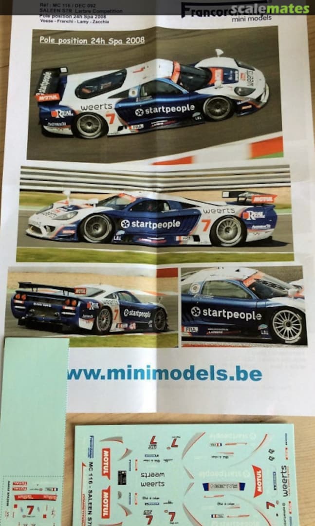 Boxart Saleen S7R #081R "startpeople" MC116 Francorchamps Mini Models Boxart Saleen S7R #081R "startpeople" MC116 Francorchamps Mini Models