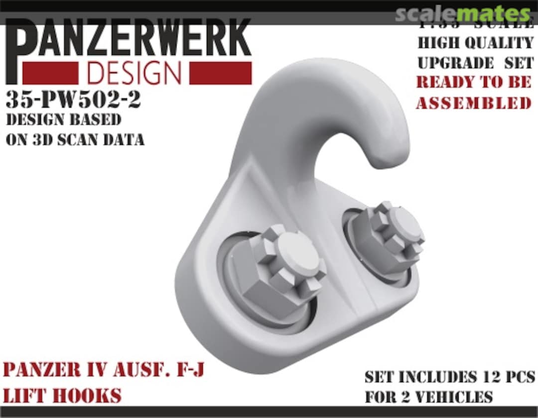 Boxart Panzer IV lift hooks late 35PW-502-2 Panzerwerk design Boxart Panzer IV lift hooks late 35PW-502-2 Panzerwerk design