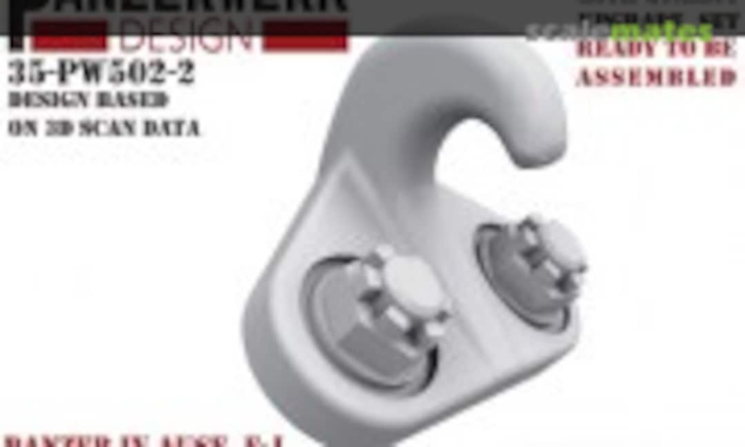1:35 Panzer IV lift hooks late (Panzerwerk design 35PW-502-2)