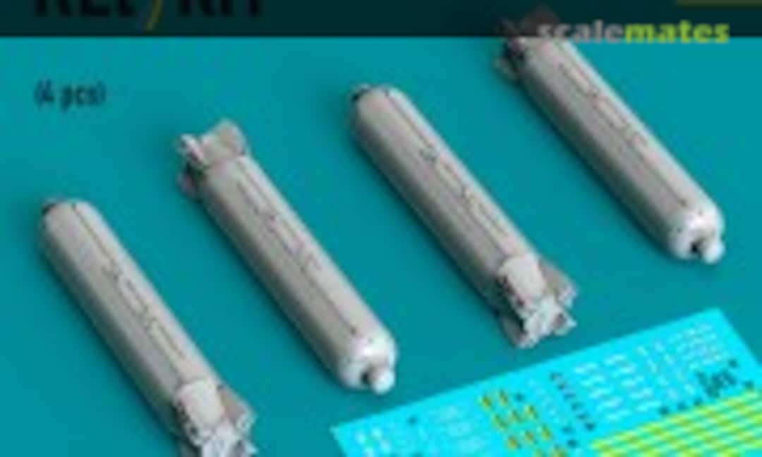 1:32 CBU-89B cluster bombs GATOR (4 pcs) (A-10, F-15E, F-16, B-52, B-1B, B-2) (3D Printed) (ResKit RS32-0523) RS32-0523